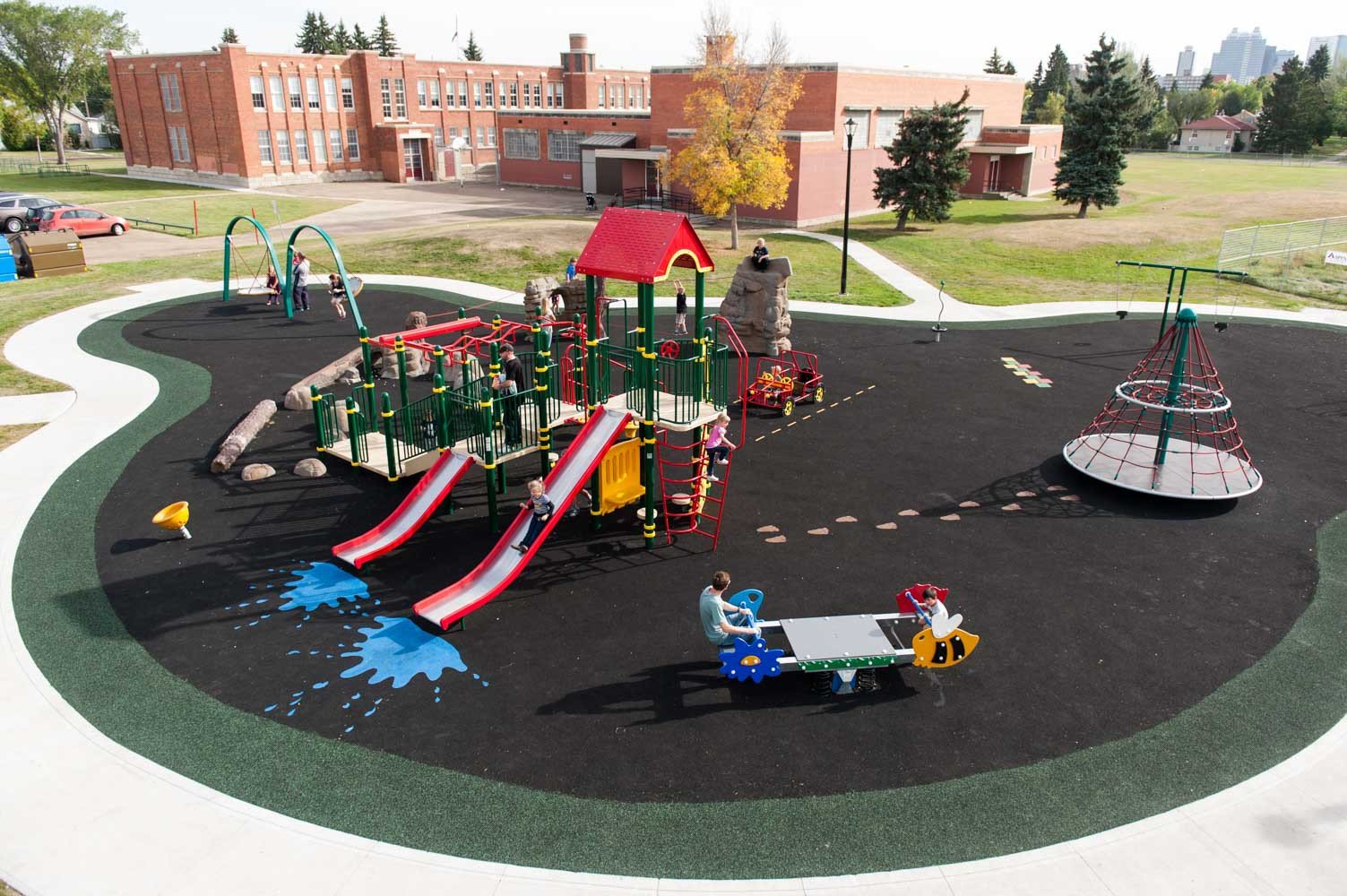 PlayWorks Spruce Avenue Playground in Edmonton, Alberta!
